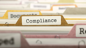 Compliance Concept on Folder Register in Multicolor Card Index